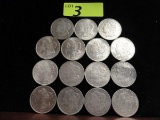 (15) 1921 MORGAN SILVER DOLLARS: