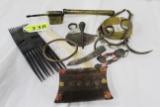 COLLECTION OF AFRICAN ITEMS & JAPANESE YATATE,