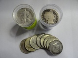 (34) SILVER HALF DOLLARS: