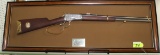 FRAMED JOHN WAYNE MODEL 1892 44-40 COMMEMORATIVE DISPLAY RIFLE