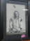 FRAMED PICTURE OF SITTING BULL, 1885, SPIRITUAL LEADER OF THE SIOUX