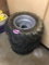 (4) DUNLOP KT127A (AT25 X 10-12) ATV TIRES/RIMS