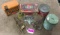 ASSORTED COLLECTIBLE TINS & 2 TRAPS