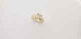 LADIES 14KT YELLOW GOLD AND DIAMOND CONTAINING A SINGLE 1.67CT CUSHION CUT DIAMOND