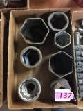 (7) ASSORTED LARGE SOCKETS