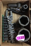 (27) ASSORTED SOCKETS - SMALL & LARGE