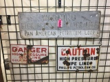 3 OILFIELD SIGNS: