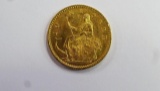 DENMARK 1900 10 KRONER GOLD COIN, .1296 T OZ PURE GOLD