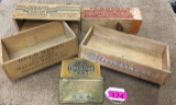 ASSORTED COLLECTIBLE WOOD BOXES