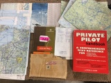 LOT OF AERONAUTICAL LITERATURE & MAPS