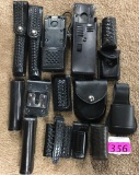 15 PIECES LEATHER POLICE DUTY GEAR