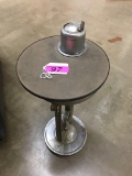 VINTAGE CHROME STANDING  ASH TRAY/SMOKING STAND