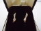 10KT YELLOW GOLD AND DIAMOND EARRINGS