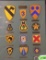 FRAME OF U.S. CAVALRY SHOULDER PATCHES - COMPLETE COLLECTION
