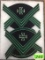 PAIR OF HOSPITAL STEWARD CHEVRONS & PAIR OF SENIOR HOSPITAL STEWARD