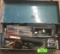 BLUE TOOL BOX WITH ASSORTED TOOLS