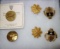 AVIATION PIN, INFANTRY PIN, 2 MAJOR PINS & PAIR OF UNIT CRESTS