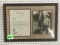 FRAMED GENE AUTRY TYPED LETTER SIGNED AND PHOTOGRAPH DATED 1934