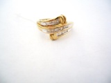 10KT YELLOW GOLD LADIES FASHION RING