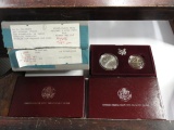 (3) U.S. MINT 1992 U.S. OLYMPIC COINS TWO-COIN UNCIRCULATED SETS.