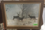 JODIE BOREN PRINT 817/1000 DEER (19X24