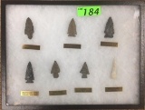 TRAY OF (7) WOODLAND PERIOD ARROW POINTS