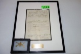 ORIGINAL MILITARY DOCUMENT SIGNED BY CAPTAIN JAMES J. VAN HORN, COMPANY F 8TH INFANTRY,