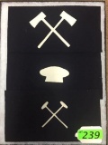 INDIAN WARS ORIGINAL INFANTRY INSIGNIA FOR PIONEER COOK & MECHANIC