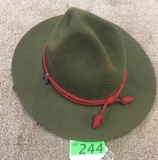 U.S. ARMY EARLY WWII ENLISTED MAN CAMPAIGN HAT, PRIVATE PURCHASE STETSON,