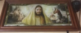 FRAMED LIGHTED JESUS PICTURE