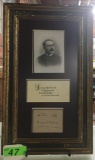 RUDYARD KIPLING SIGNED CARD WITH PHOTOGRAPH,