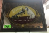 VICTOR VICTROLA MIRRORED AD PIECE- 18X14