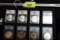 19 COIN SET, ANACS GRADED MS-70, 1 OZ .999 FINE SILVER COINS OF THE WORLD