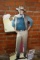 JOHN WAYNE COORS LIGHT STAND UP CARDBOARD DISPLAY, 36.25