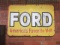 FORD 2-SIDED PORCELAIN SIGN