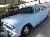 1955 CHEVY 4 DOOR-  RUNNING, CLEAR TEXAS TITLE