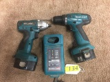 2 MAKITA CORDLESS DRILLS: