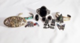 LOT OF SILVER JEWELRY: