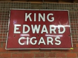 KING EDWARD 2-SIDED PORCELAIN SIGN