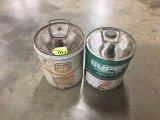 2 COLLECTIBLE GAS/OIL CANS: