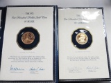 (2) ONE HUNDRED DOLLAR GOLD COINS -