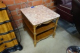 MARBLE TOP SIDE TABLE