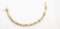 14KT YELLOW GOLD & CZ TENNIS BRACELET