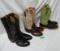 3 PAIR TONY LAMA COWBOY BOOTS