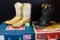 2 PAIR COWBOY BOOTS