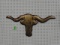 DECORATIVE STEER HEAD WALL ART