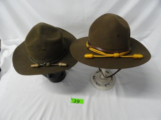 (2) U.S. CAV CAMPAIGN HATS: