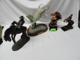 4 WESTERN THEME FIGURES