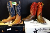 2 PAIR COWBOY BOOTS