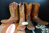 2 PAIR COWBOY BOOTS